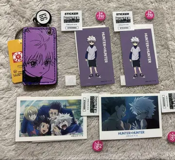 헌터헌터 산큐마트 키링 스티커 키루아 5종