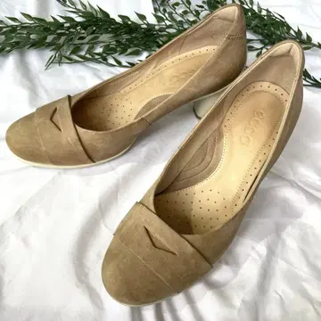 ecco 에코 컴포트 펌프스 24.0 가죽 베이지