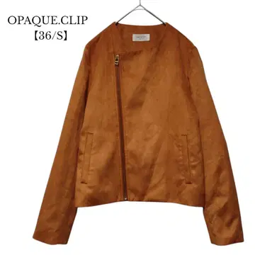 [ 오파크 클립 ] 노카라 라이더 자켓 스웨이드 얇은 소재 S