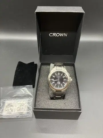 CROWN 스마트 키 남성용 손목시계 블랙 초 레어