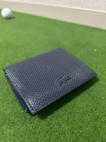 LACOSTE 네이비 접이식 지갑