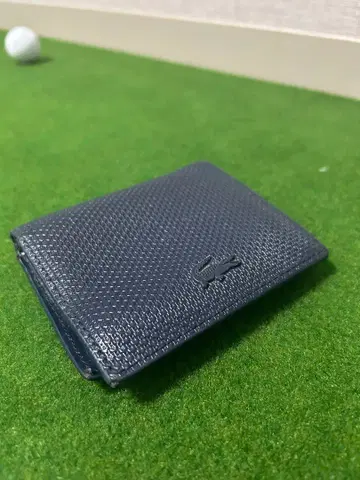 LACOSTE 네이비 접이식 지갑