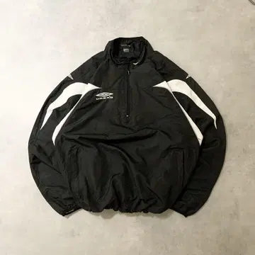 90s 구제 의류 UMBRO 나일론 자켓 자수드로우코드 블랙 DB389