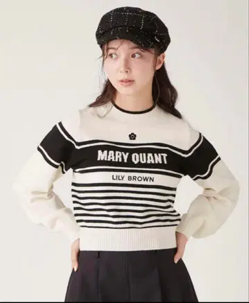 [ LILY BROWN x MARY QUANT ] 바리에 자카드 니트
