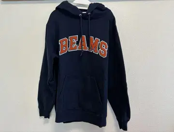 BEAMS 베이직 후디 로고 후드티