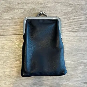 마리메꼬 블랙 가죽 코인 케이스