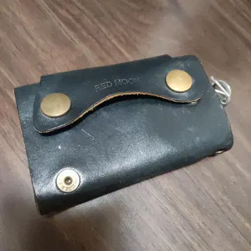 RED MOON 가죽 키케이스 블랙