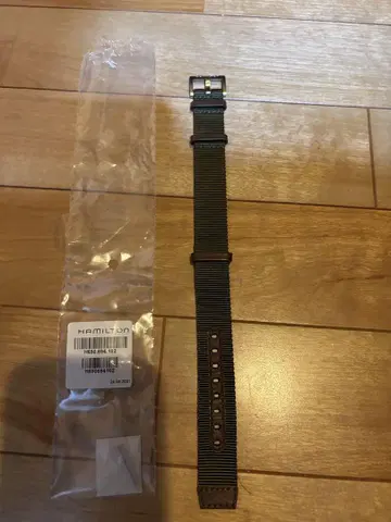 [ 미사용 ] HAMILTON 정품 NATO 벨트 다크 그린 18mm