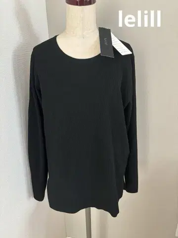 새상품 lelill 레릴 하이테크 리브 니트 도구 의류 블랙 38
