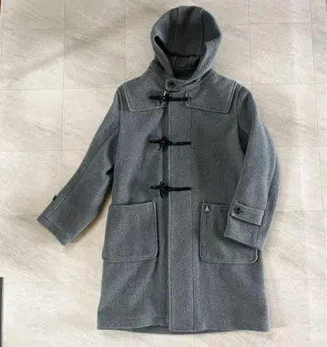 ORCIVAL 오르치발 헤링본 더플 코트 그레이