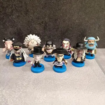 [레어] 원피스 애니캐러 히어로즈 검은 수염 해적단 9체 세트
