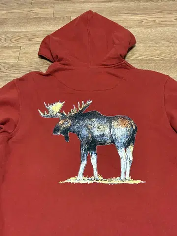 L.L.Bean 엘엘빈 집업 후드티 엘크 뒷면 프린트