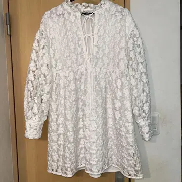 ZARA 플라워 튜닉 원피스 레이스