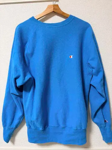 리버스 위브 터콰이즈 블루 라지 맨투맨 트레이닝복