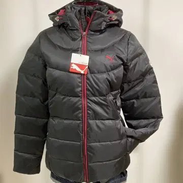 새상품 PUMA 후드 부착 다운 자켓 블랙 L 사이즈