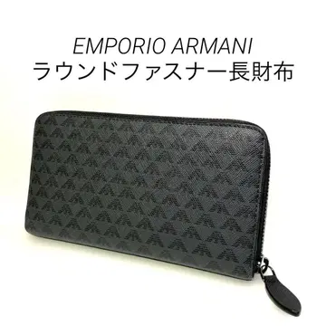EMPORIO ARMANI 엠포리오 아르마니 라운드 지퍼 장지갑