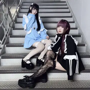 LAFARY 저리 셋업 스카이블루 천사계 패션