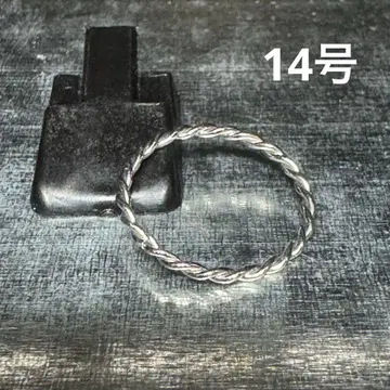 빈티지 패션 반지 실버 14호 트위스트 반지 얇은 반지