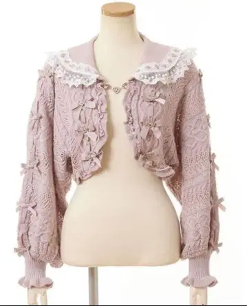 LIZLISA 리즈리사 크롭 시스루 세일러 가디건