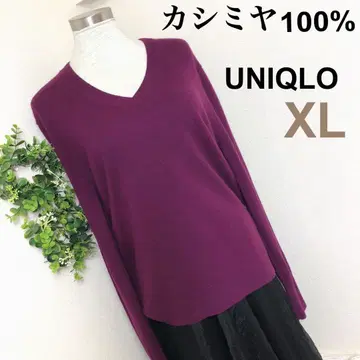 유니클로 캐시미어 100% V넥 니트 XL