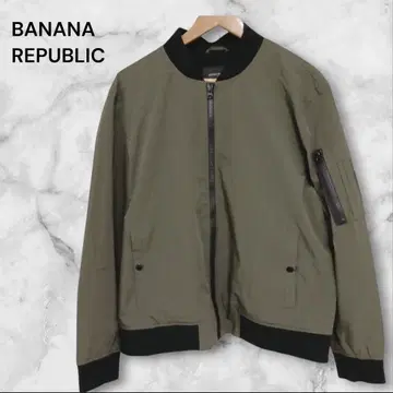 새상품급 바나나리퍼블릭 블루종 MA-1 남성용 카키 XL 방풍 발수