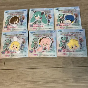 피아프로 후와푸치 세가 럭키 쿠지 D상 모코모코 스티커