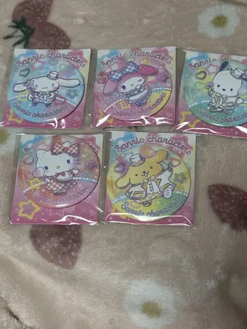 헬로키티 마이멜로디 포차코 폼폼푸딩 시나몬 거울 5개