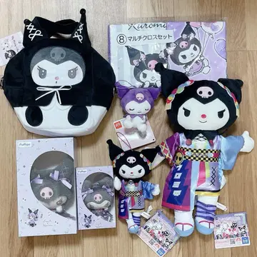 산리오 쿠로미 봉제 인형 마스코트 멀티 크로스 세트 등 묶음 판매