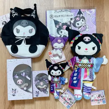 산리오 쿠로미 봉제 인형 마스코트 멀티 크로스 세트 등 묶음 판매