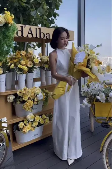 zara 백 오픈 롱 점프 수트