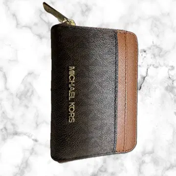 MICHAEL KORS 접이식 지갑 브라운/블랙