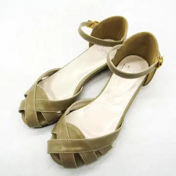 Menue 샌들 플랫슈즈 펌프스 21cm 그루카 스트랩