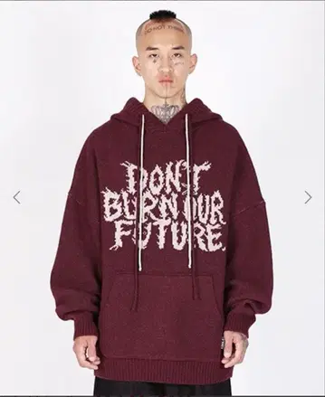 AJOBYAJO 후드티 버건디