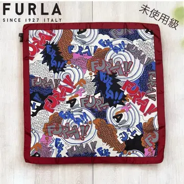 [ 미사용품 ] FURLA 훌라 스카프 실크 100%