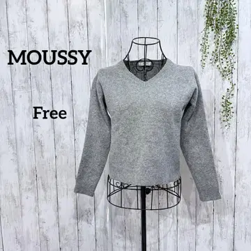 마우지 캐시미어 혼방 니트 크롭 그레이 가을/겨울 스테디셀러 심플