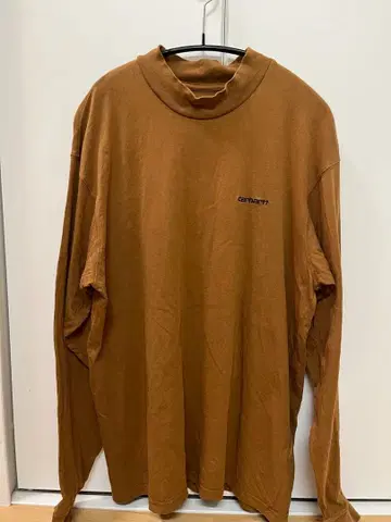 Carhartt 브라운 긴팔 T셔츠 S