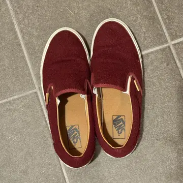 VANS 버건디 슬립온