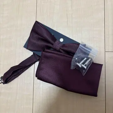 남성용 버건디 보타이 브라이덜