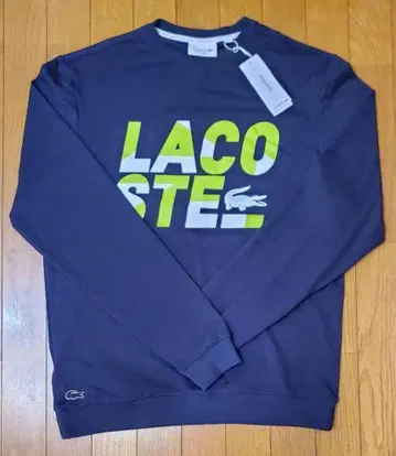 라코스테 새상품 남성용 맨투맨 트레이닝복 (로고/차콜 S)