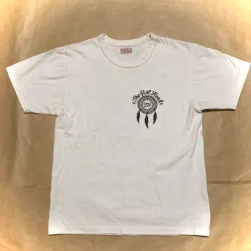 [ 플랫 헤드 ] 드림 캐처 시사 티셔츠 38 화이트