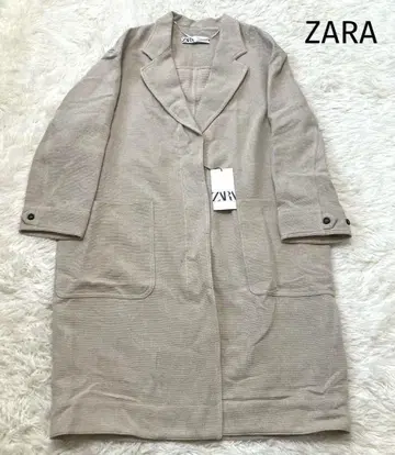 ZARA 자라 택 포함 새상품 롱 코트 빅 사이즈 XL 베이지