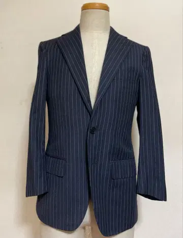 카루소 Caruso 이탈리아제 E.THOMAS 고급 원단 네이비 자켓