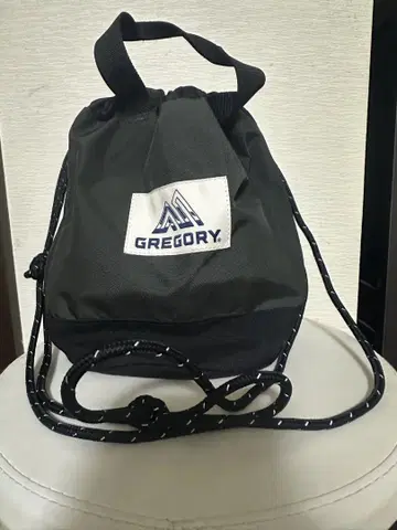 GREGORY 드로우 스트링 백 블랙
