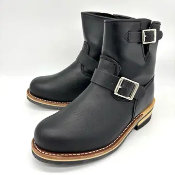 갓앤블레스 숏 엔지니어 부츠 천연 가죽 블랙 24 무료배송