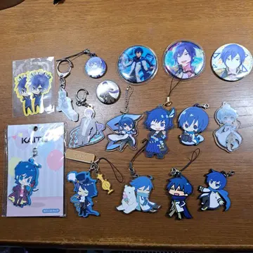 보컬로이드 KAITO 굿즈 묶음 판매 키링 캔뱃지