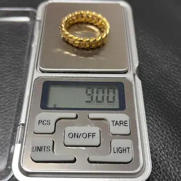 Silver925 키헤이 반지 8면W 22호 골드