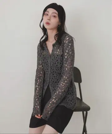 LIAN 폴로 니트 가디건