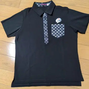 I DWD 피케 셔츠 블랙 여성용