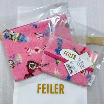 [ 새상품 ] FEILER 티슈 파우치 묶음 판매 쇼킹 핑크 비비드