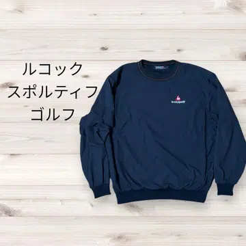 르꼬끄 스포르티프 골프 윈드 브레이커 블랙 탈부착 가능 소매